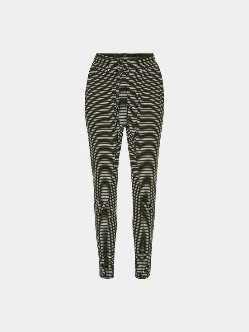Comfy Copenhagen ApS Beds Are Burning Pants Forest Green Small Stripe