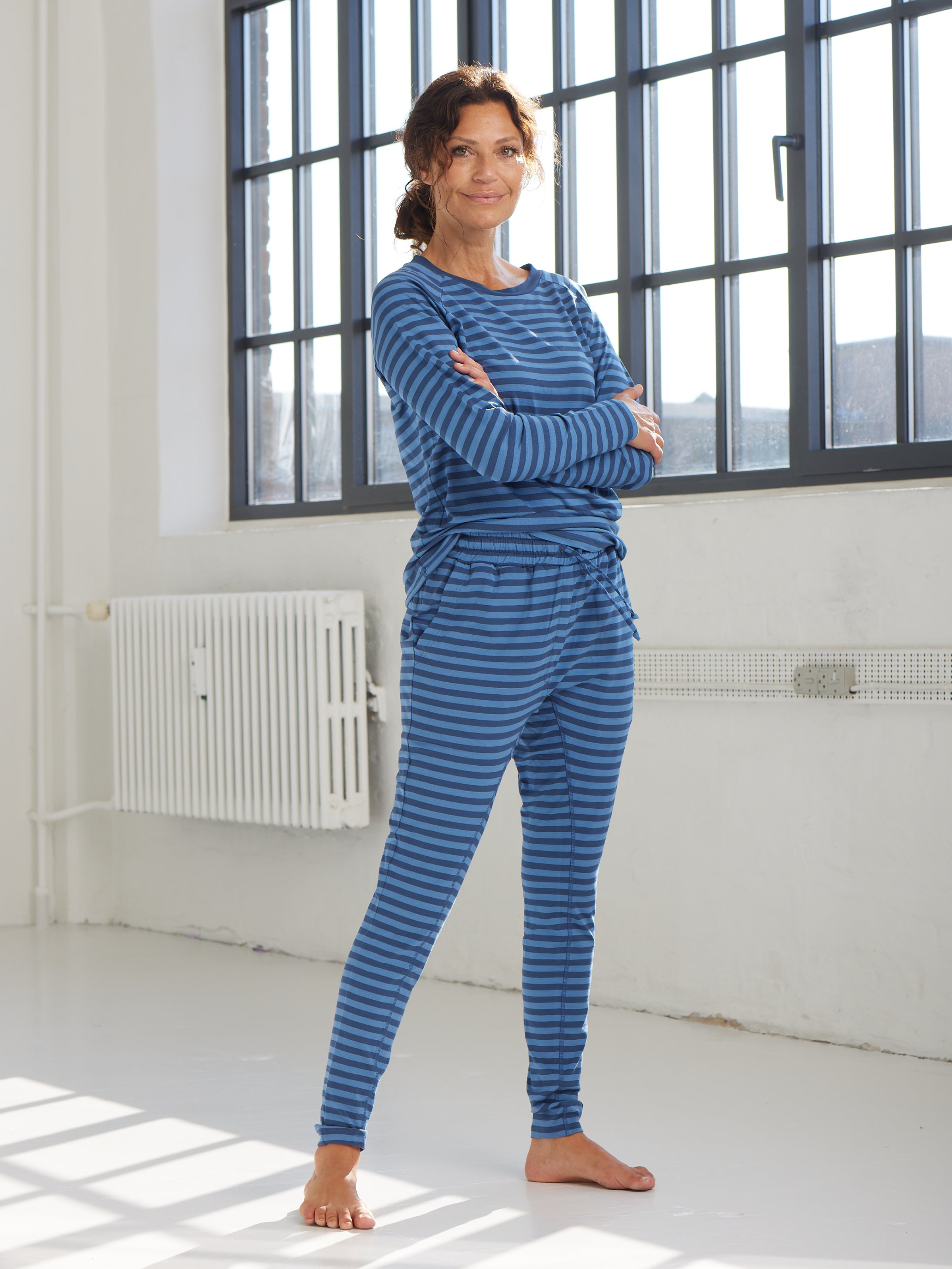 Comfy Copenhagen ApS Beds Are Burning Pants Blue Stripes