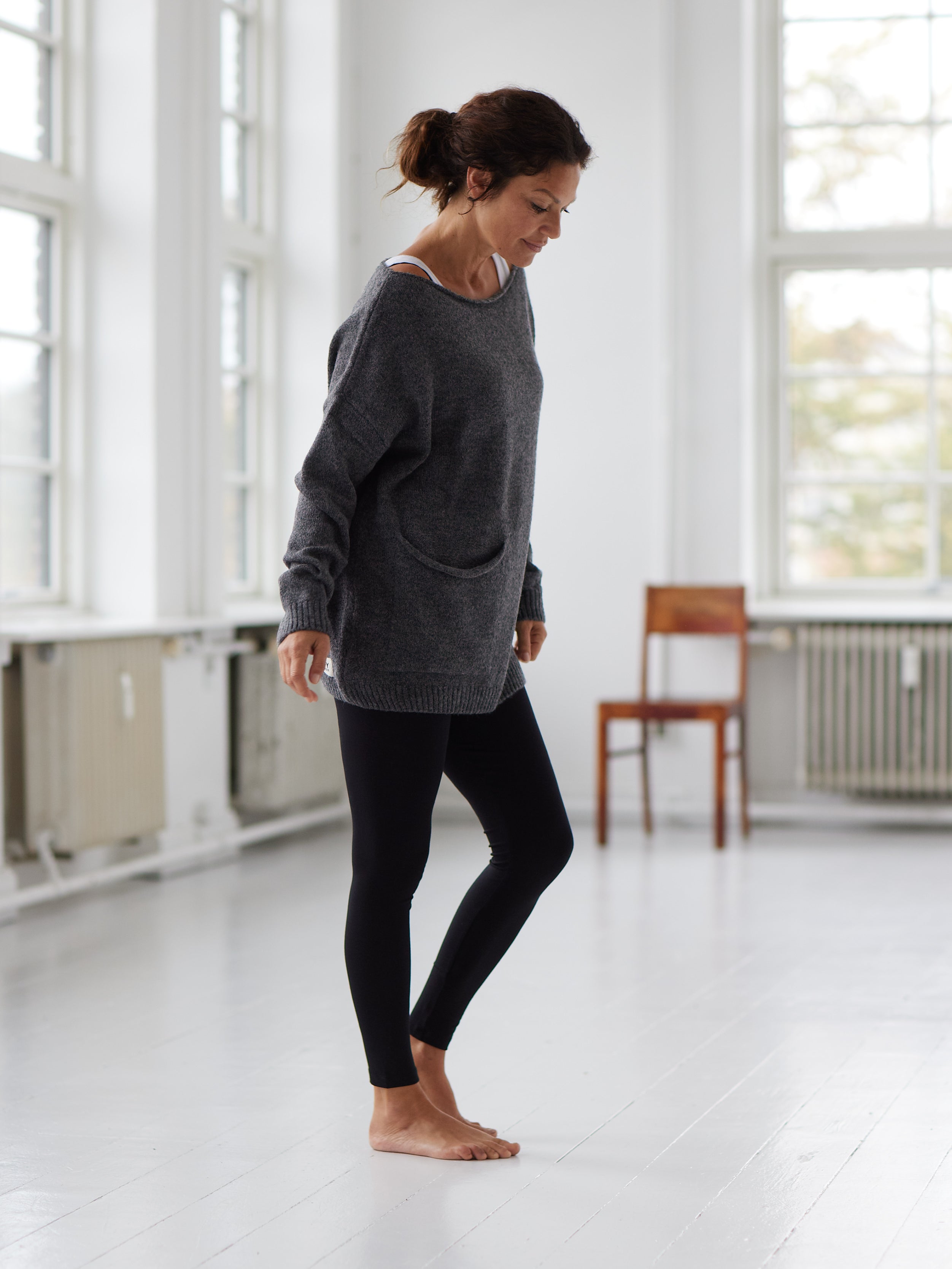 Comfy Copenhagen ApS Cashmere Pleasing Leggings Black Melange