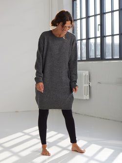 Comfy Copenhagen ApS Comfy Knit Dress Knit Dark Grey