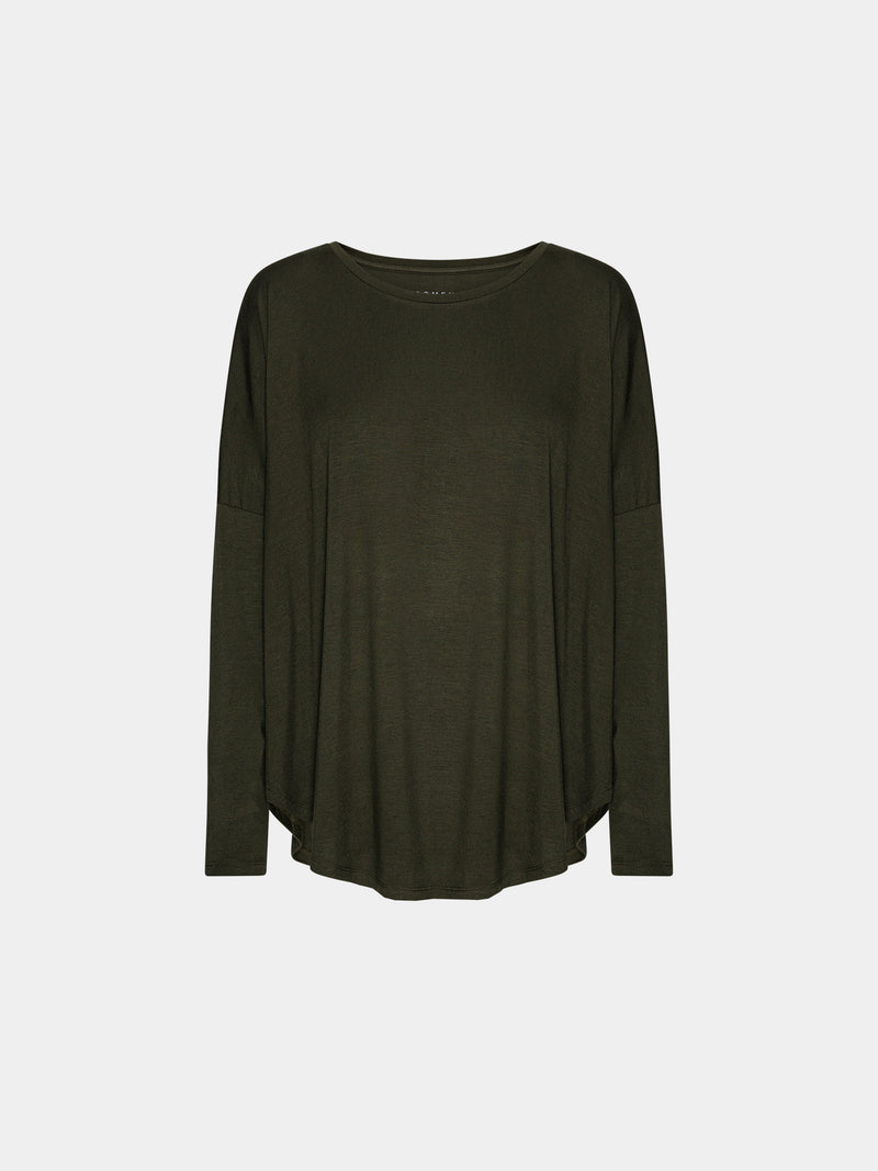 Comfy Copenhagen ApS Everything Glowes - Long Sleeve Blouse Forest Green