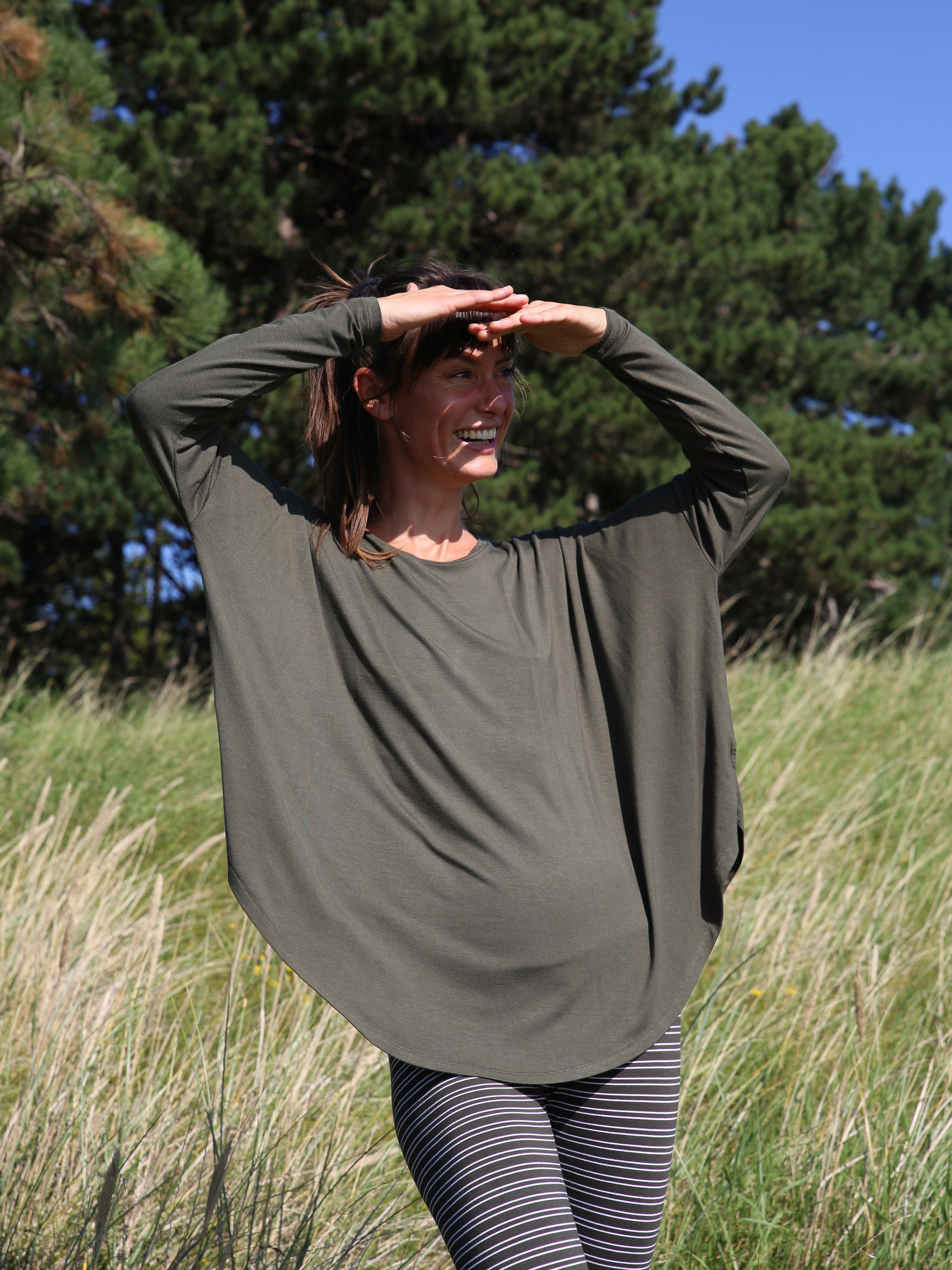 Comfy Copenhagen ApS Everything Glowes - Long Sleeve Blouse Forest Green