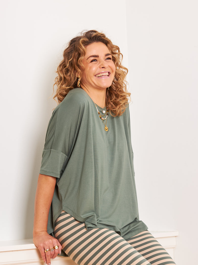 Comfy Copenhagen ApS Everything Glowes - Short Sleeve Blouse Green