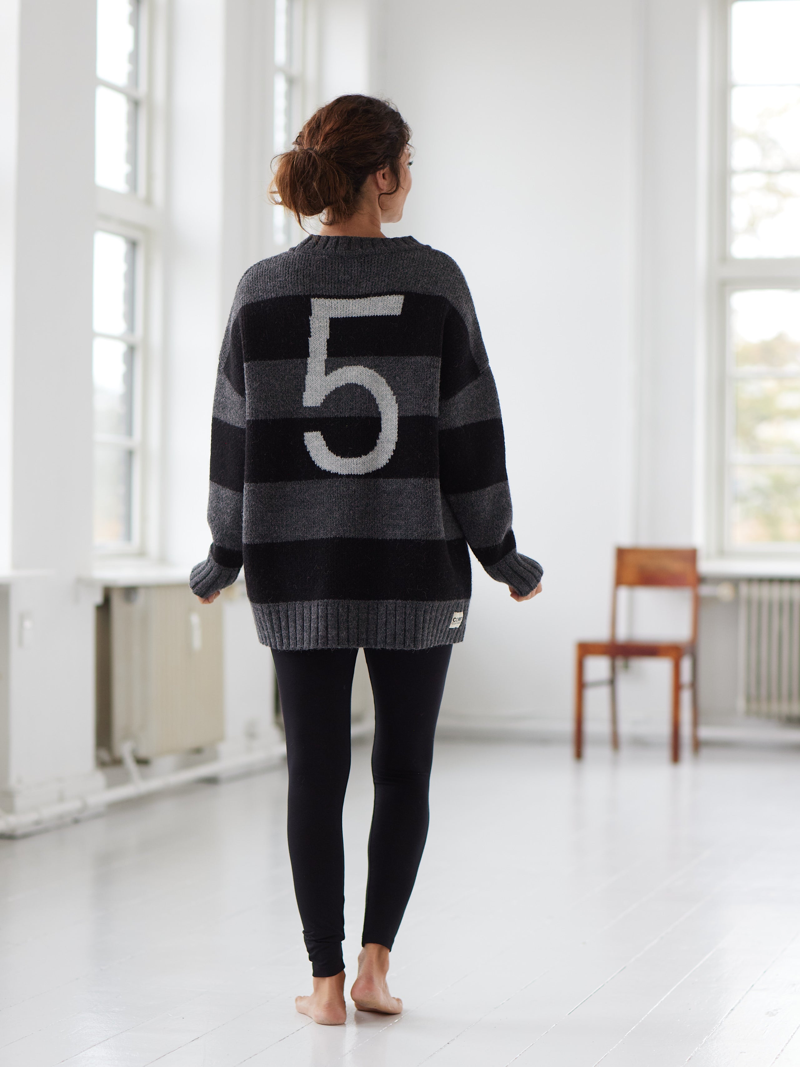 Comfy Copenhagen ApS For Your Love Knit Black / Dark Grey Melange