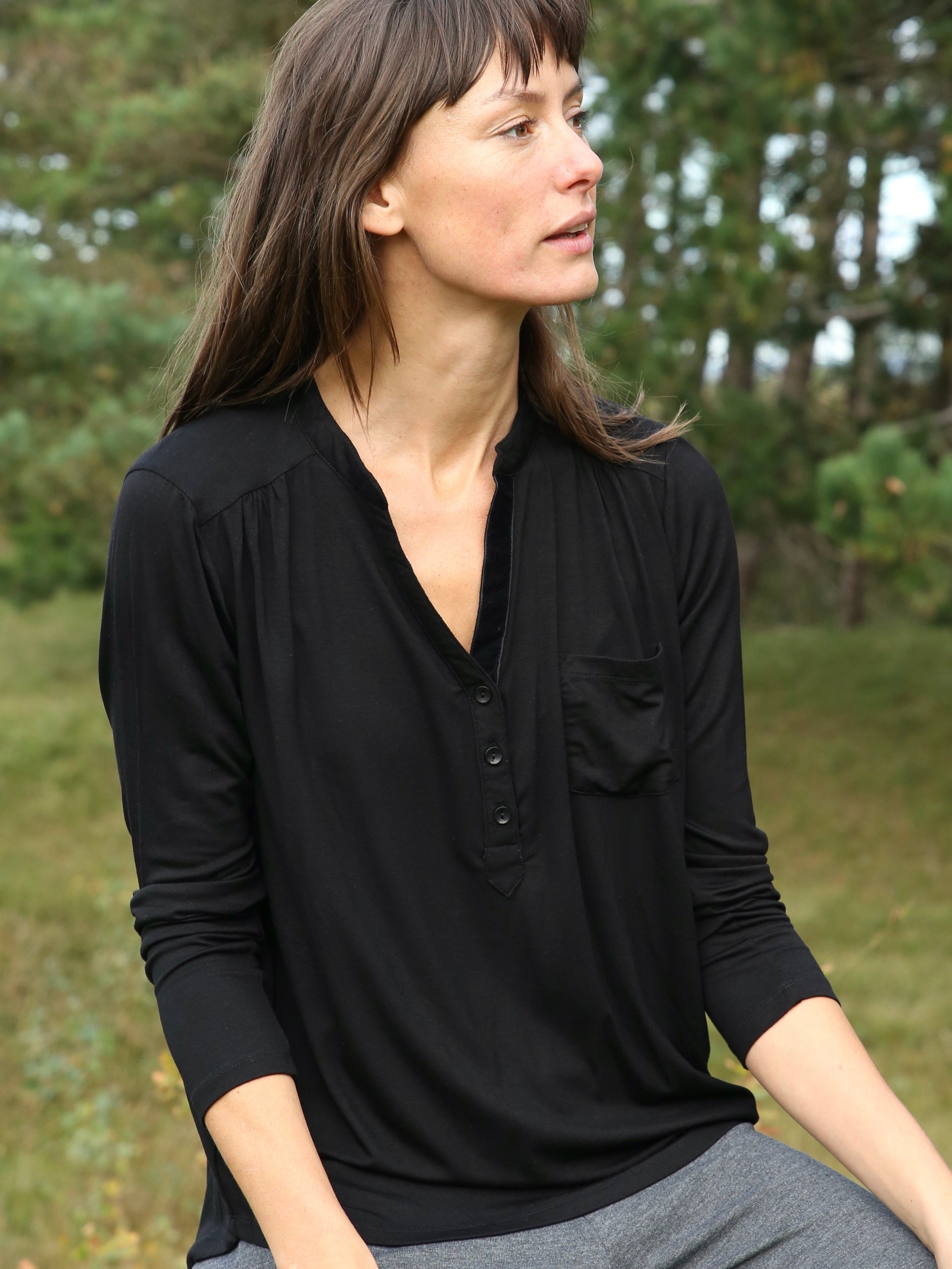 Comfy Copenhagen ApS Gimme Shelter Blouse Black