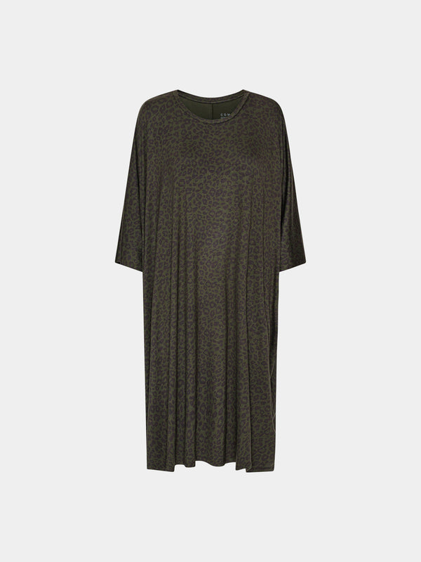 Comfy Copenhagen ApS Higher Love Dress Forest Green Leo