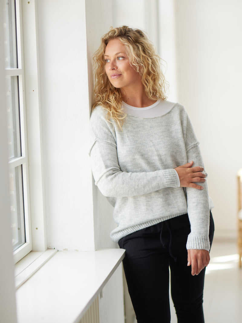 Comfy Copenhagen ApS Hold Me Knit Light Grey