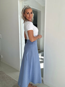 Comfy Copenhagen ApS Hopes And Dreams Skirt Blue Pin Stripe