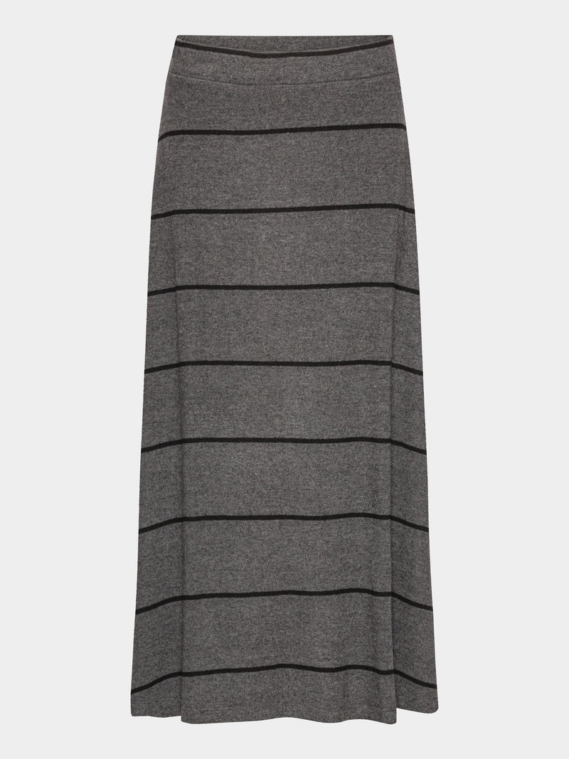 Comfy Copenhagen ApS Hopes And Dreams Skirt Black / Dark Grey Melange Stripe