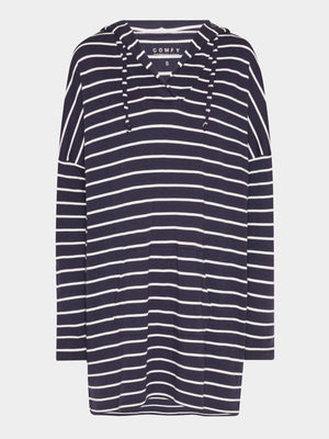 Comfy Copenhagen ApS Lounge Hoodie Hoodie Navy Stripe