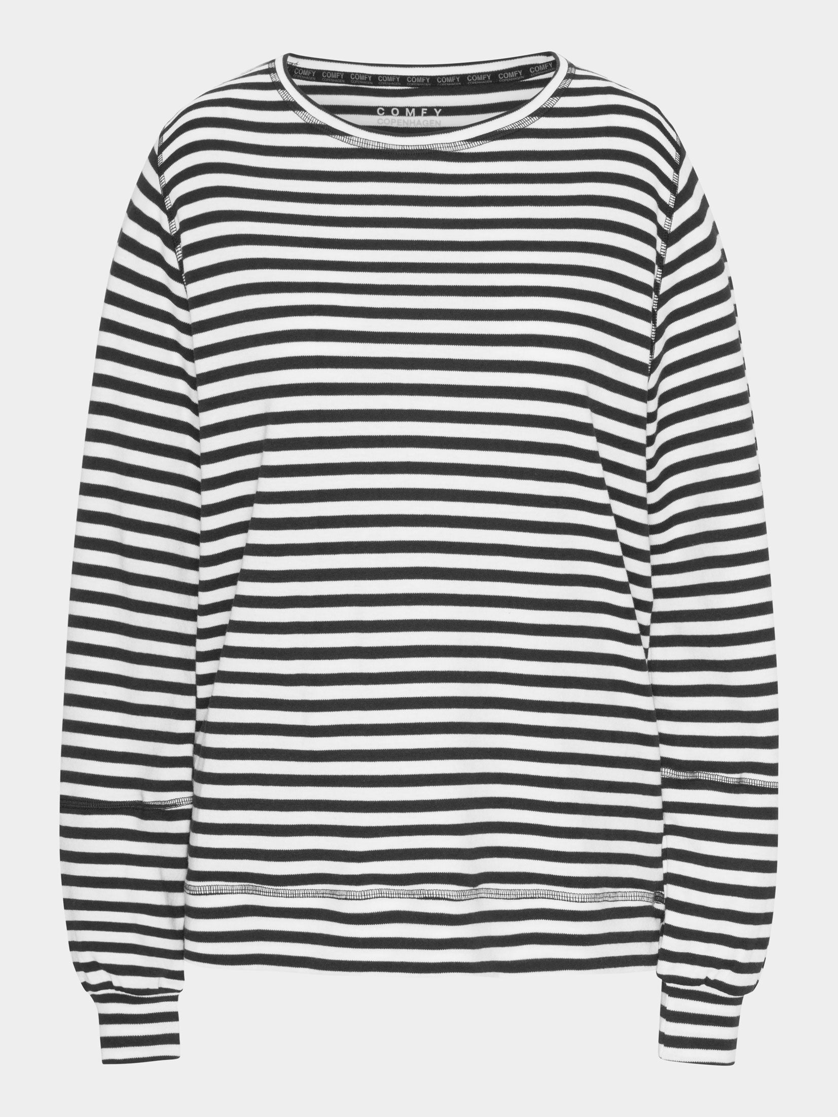 Comfy Copenhagen ApS Love Is Around Blouse Black / White Stripe