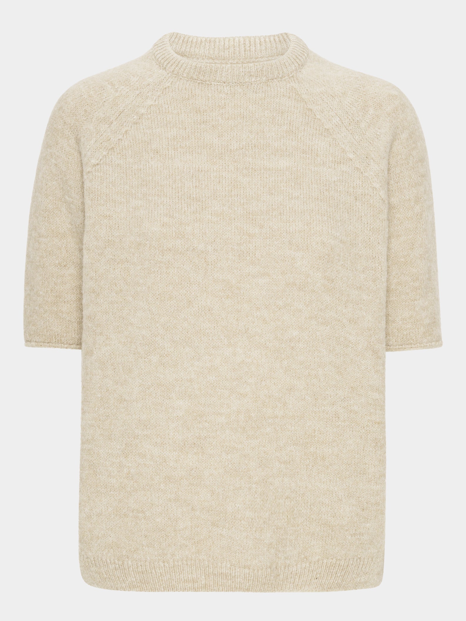 Comfy Copenhagen ApS Nice And Soft - Short Sleeve Knit Sand