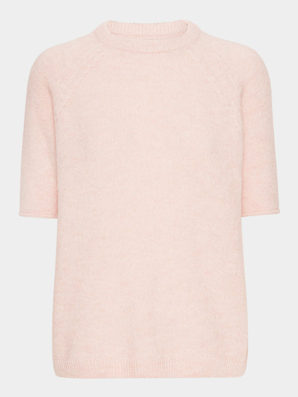 Comfy Copenhagen ApS Nice And Soft - Short Sleeve Knit Light Pink