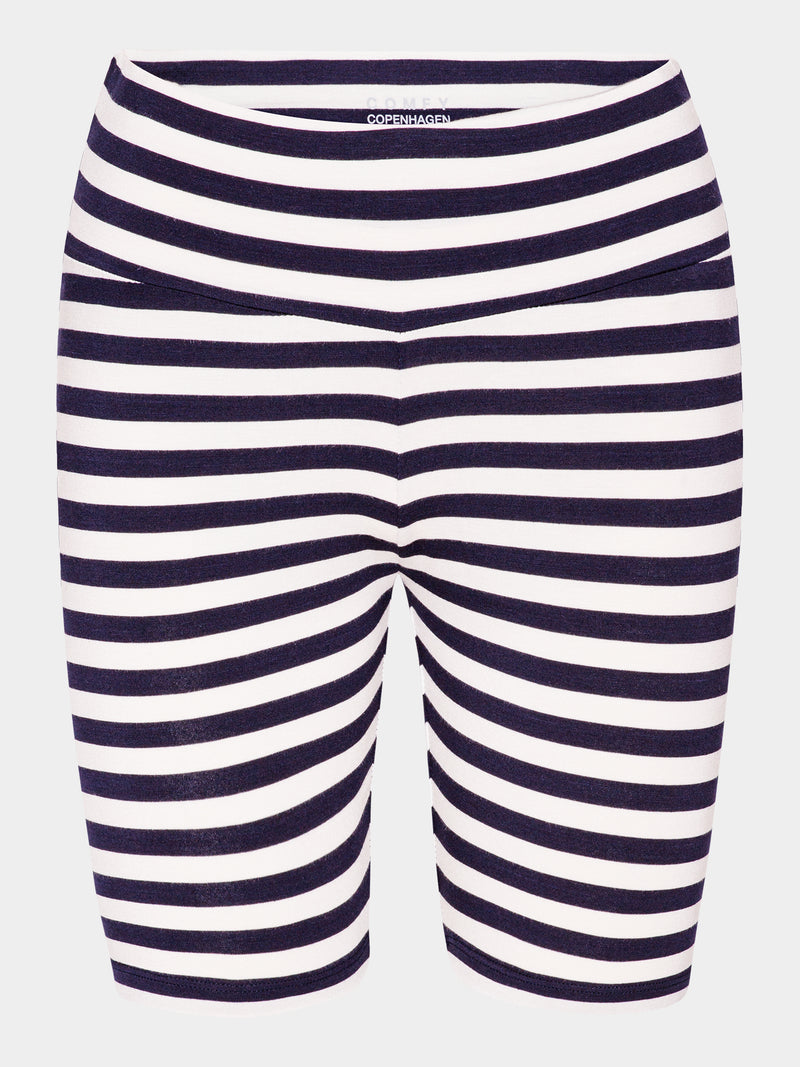 Comfy Copenhagen ApS Pleasing - Shorts Leggings Navy / White