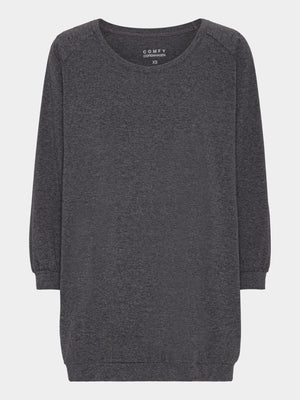 Comfy Copenhagen ApS Pure Love Blouse Dark Grey Melange