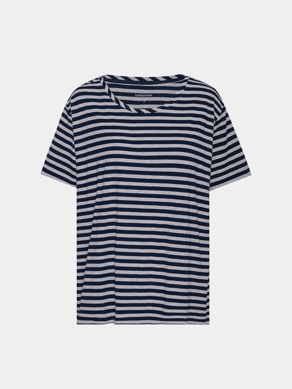 Comfy Copenhagen ApS Slow Tee T-shirt Navy / Light Grey Melange