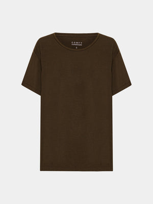 Comfy Copenhagen ApS Slow Tee - Modal T-shirt Coffee