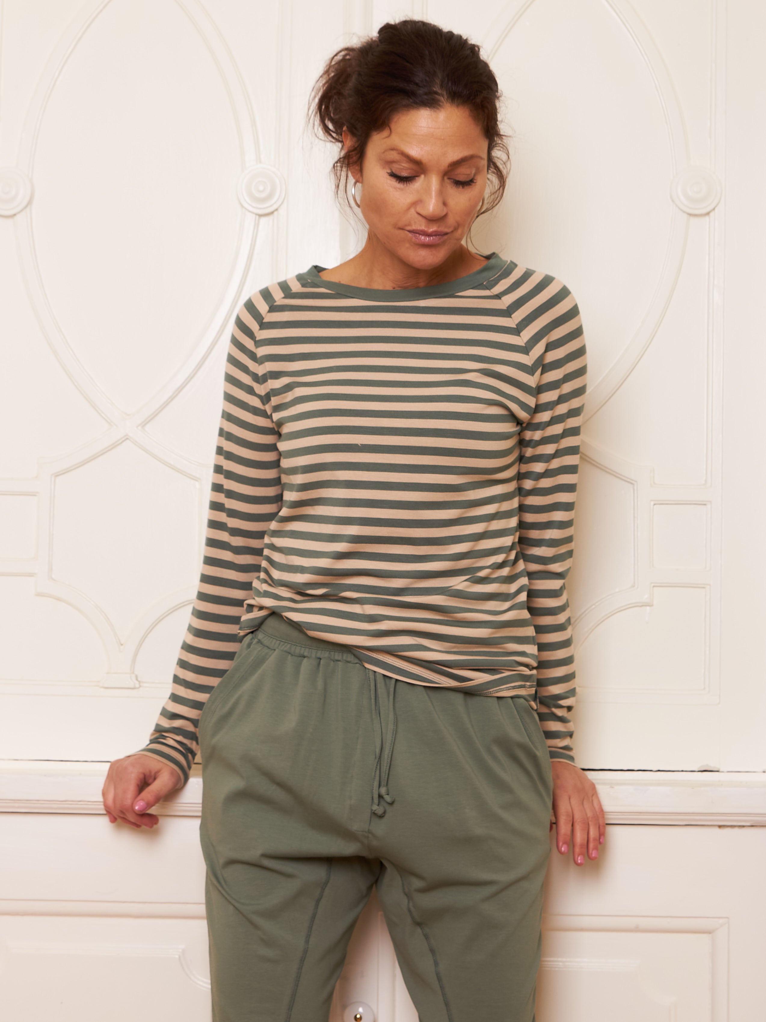 Comfy Copenhagen ApS Somebody To Love Blouse Green / Sand