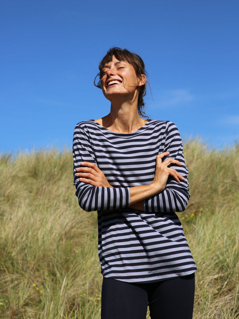 Comfy Copenhagen ApS Still Of The Night Blouse Navy / Dusty Blue