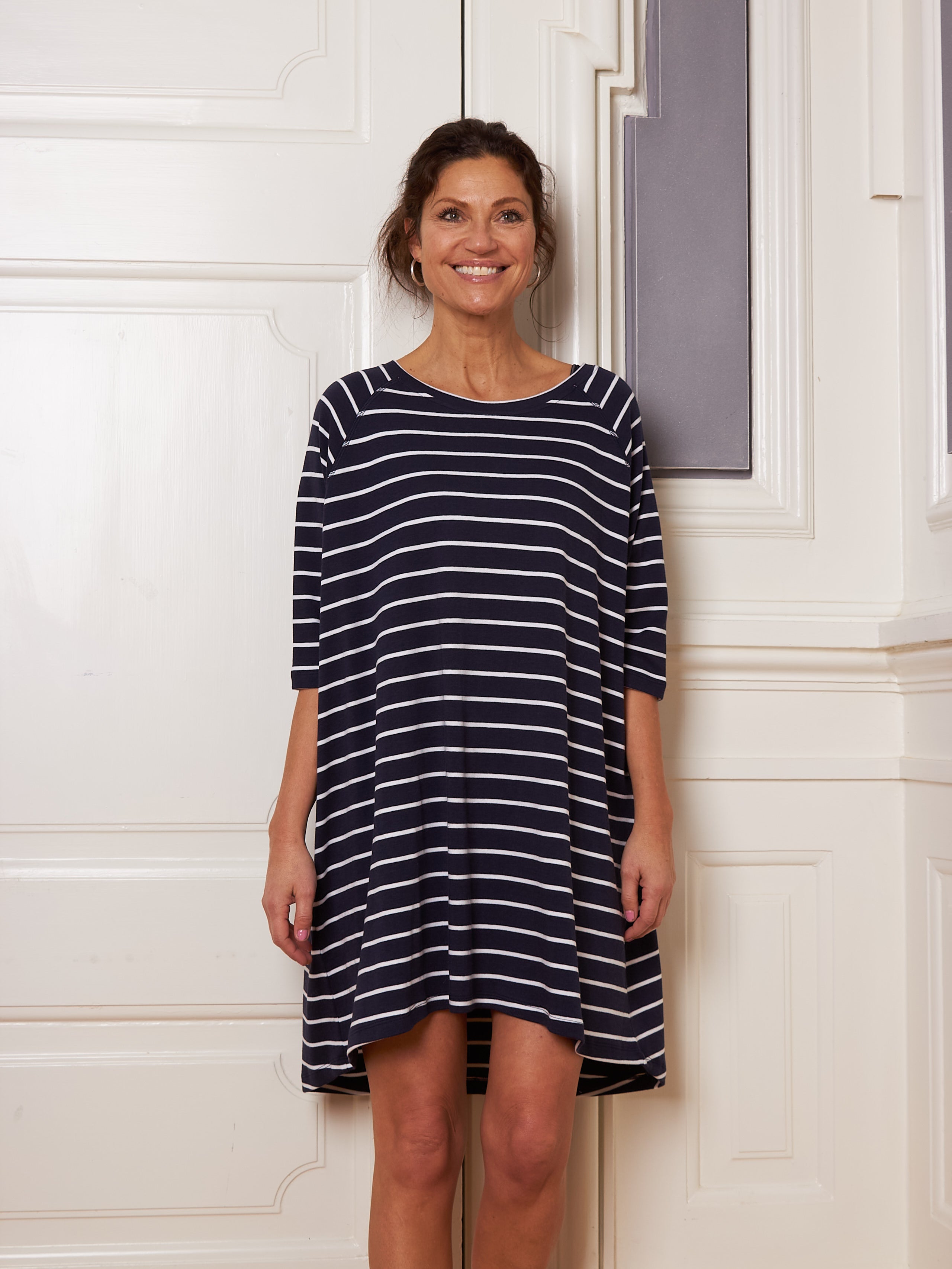 Comfy Copenhagen ApS Sunday Lover Dress Navy Stripe