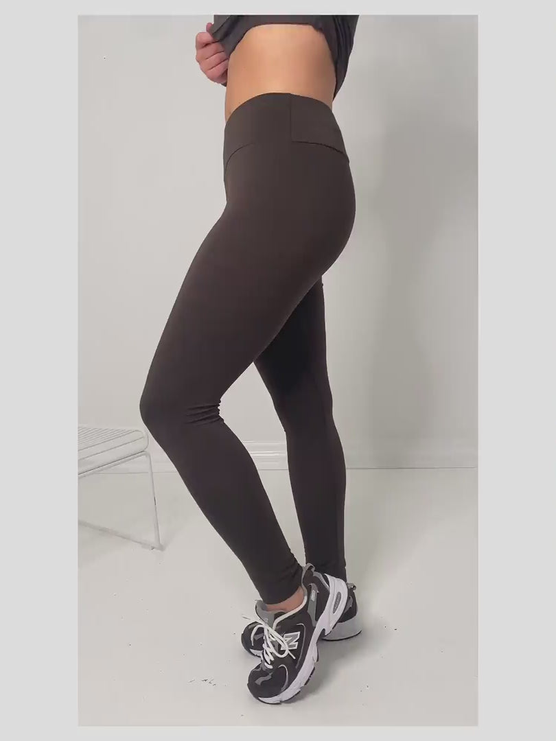 Comfy Copenhagen ApS Pleasing - Modal Leggings Coffee